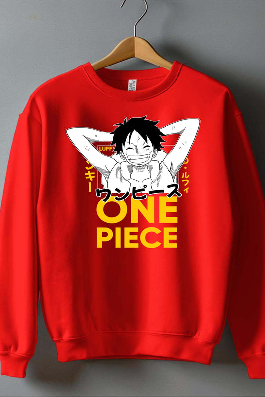 COULEUR:Rouge|Sweat Col Rond Homme | 1ne Piece AVR 06 Rouge