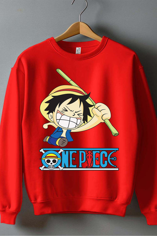 COULEUR:Rouge|Sweat Col Rond Homme | 1ne Piece AVR 07 Rouge