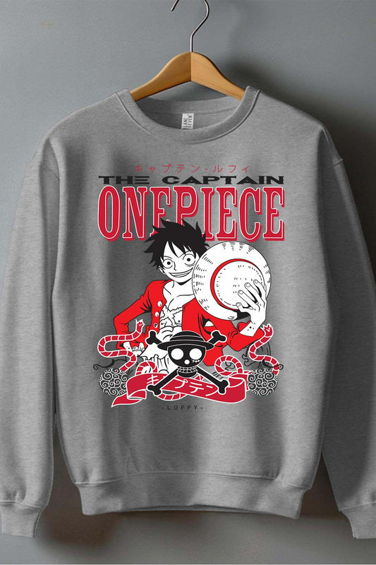 COULEUR:Gris|Sweat Col Rond Garçon | 1ne Piece AVR 15 Gris