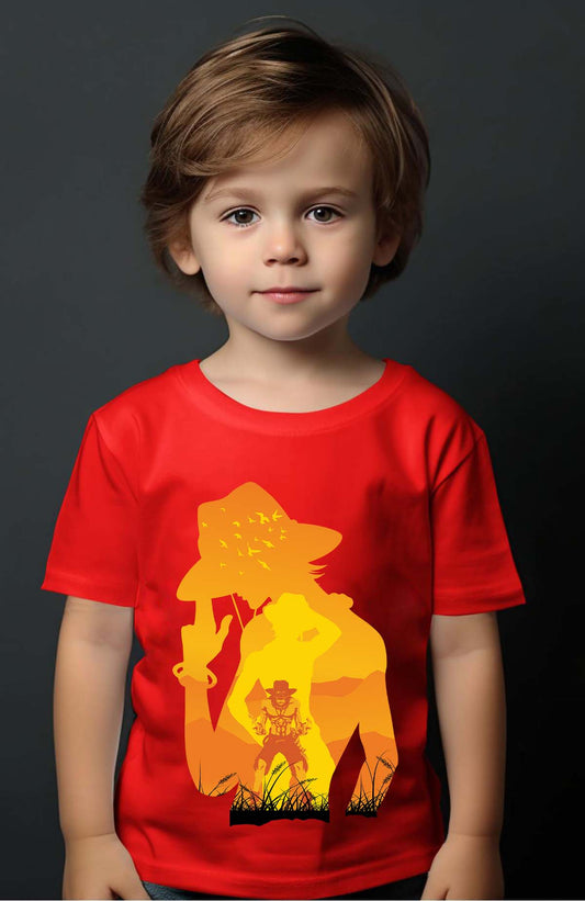 COULEUR:Rouge|T-shirt Garçon | Ace Ombre Rouge