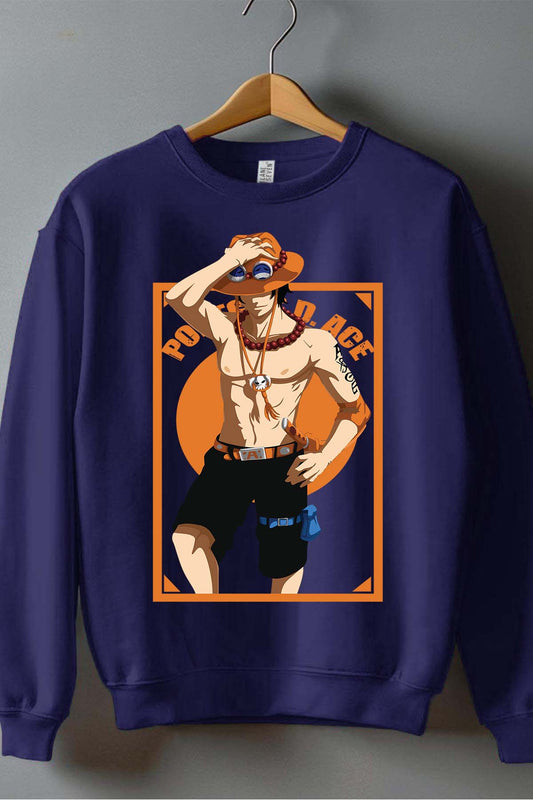 COULEUR:Marine|Sweat Col Rond Garçon | Ace Style Marine