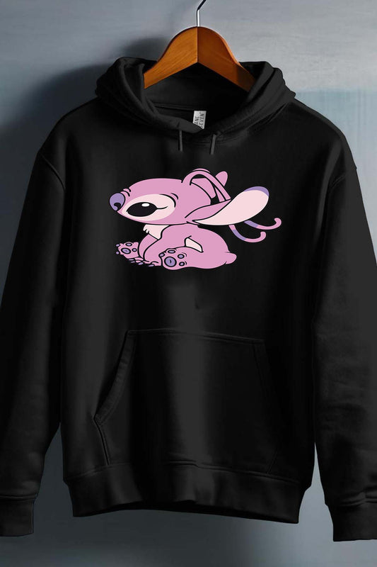 COULEUR:Noir|Sweat Capuche Fille | Angel 2 Noir