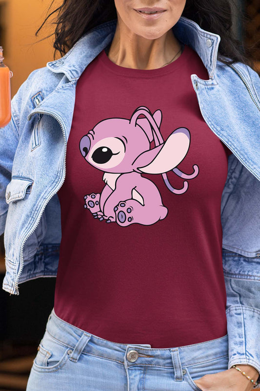 COULEUR:Bordeaux|T-shirt Femme | Angel 2 Bordeaux