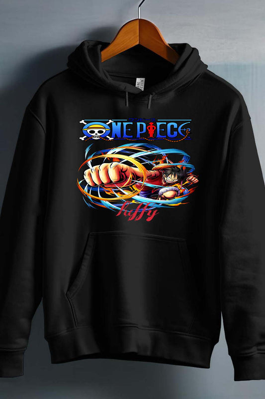 COULEUR:Noir|Sweat Capuche Homme | Attack One Piece 04 Noir