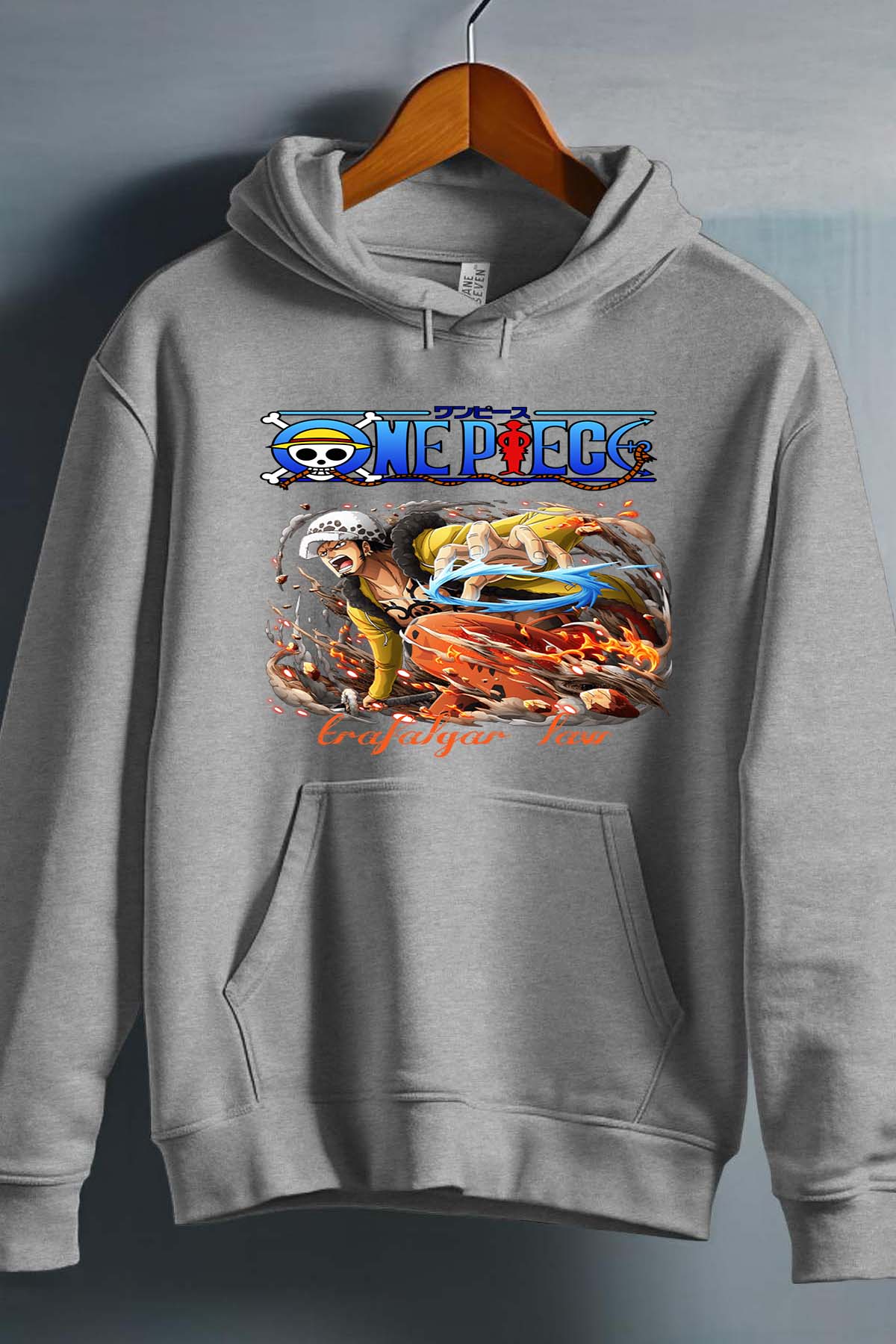 COULEUR:Gris|Sweat Capuche Garçon | Attack One Piece 07 Gris