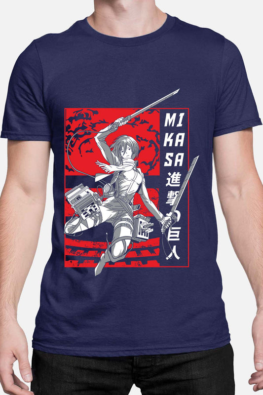 COULEUR:Marine|T-shirt Homme | Attaques des Titans 10 Marine