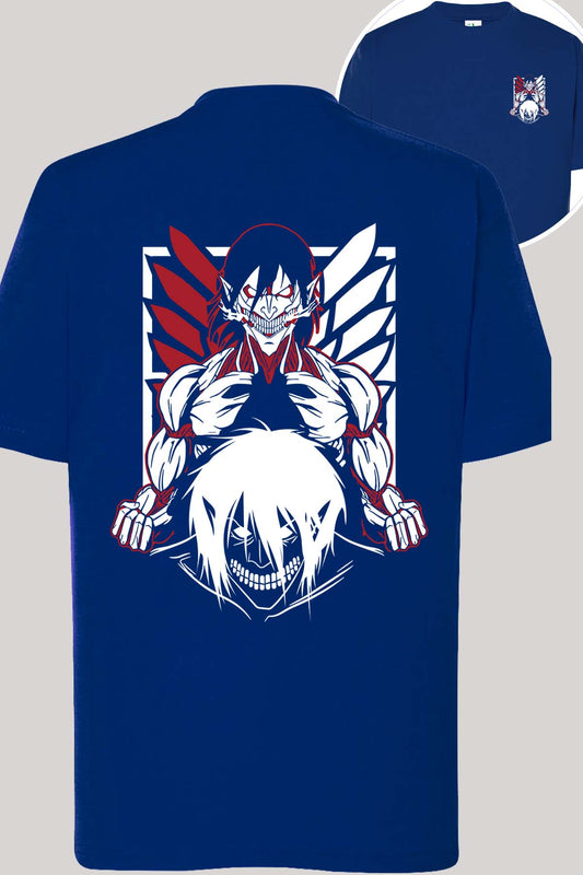 COULEUR:Marine|T-shirt Garçon | Attaques des Titans 13 Marine