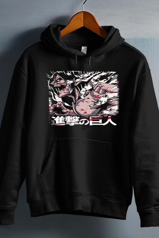 COULEUR:Noir|Sweat Capuche Homme | Attaques des Titans 19 Noir