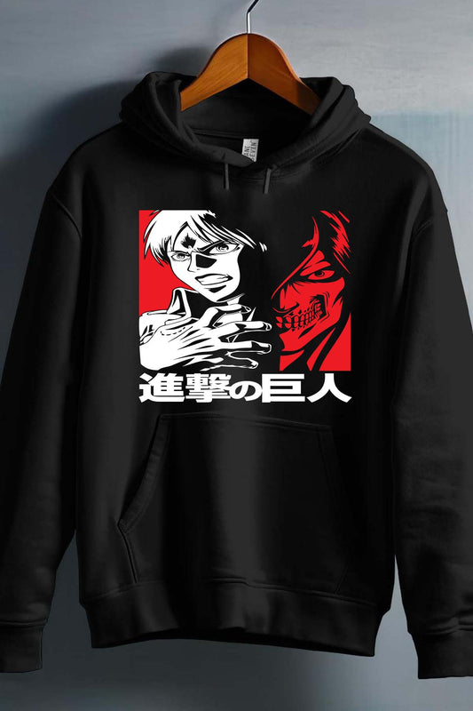 COULEUR:Noir|Sweat Capuche Homme | Attaques des Titans 1 Noir