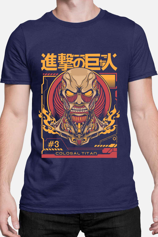 COULEUR:Marine|T-shirt Homme | Attaques des Titans 23 Marine