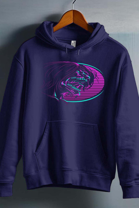COULEUR:Marine|Sweat Capuche Homme | Attaques des Titans 25 Marine