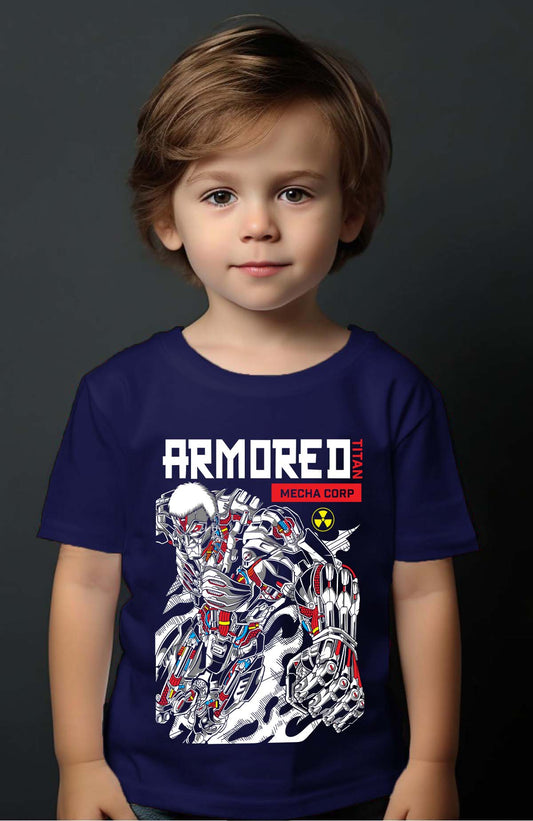 COULEUR:Marine|T-shirt Garçon | Attaques des Titans 27 Marine