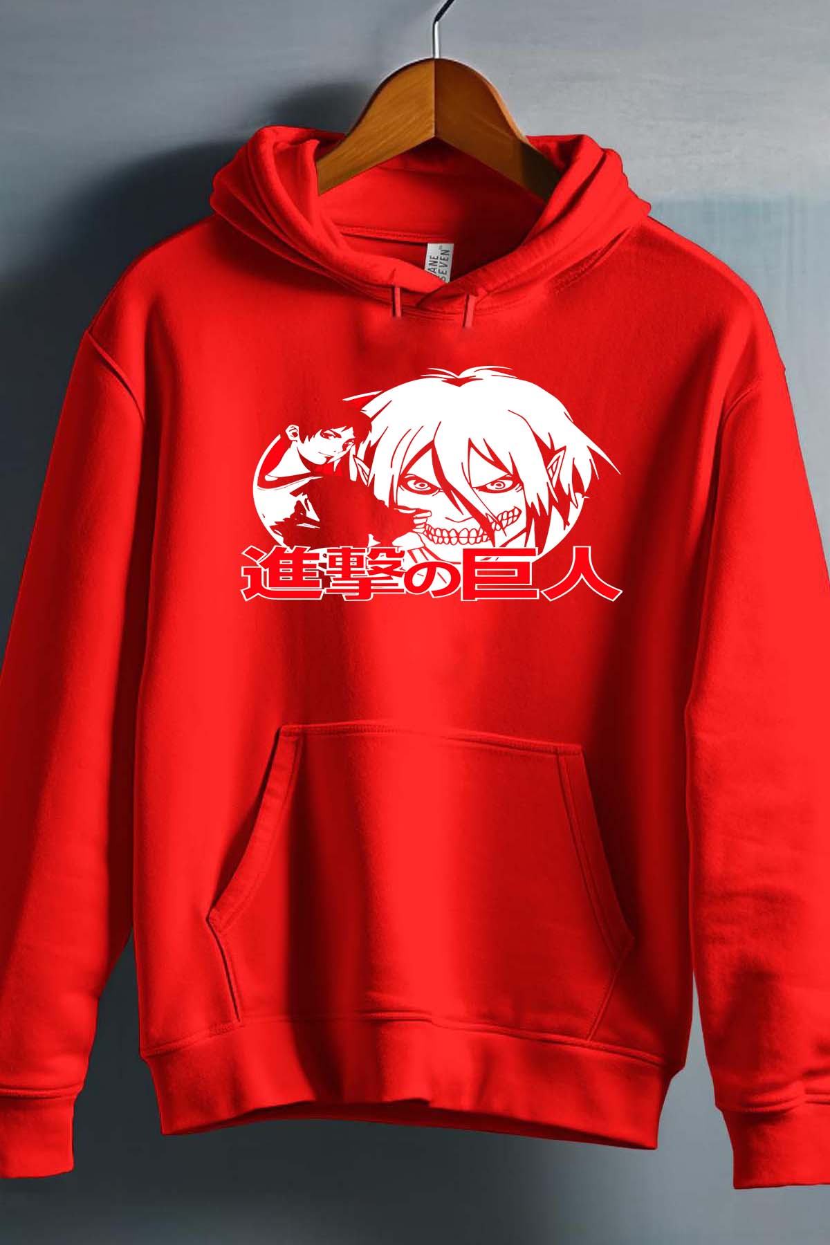 COULEUR:Rouge|Sweat Capuche Garçon | Attaques des Titans 3 Rouge