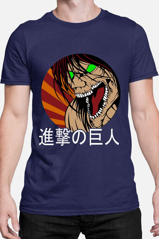 COULEUR:Marine|T-shirt Homme | Attaques des Titans 4 Marine