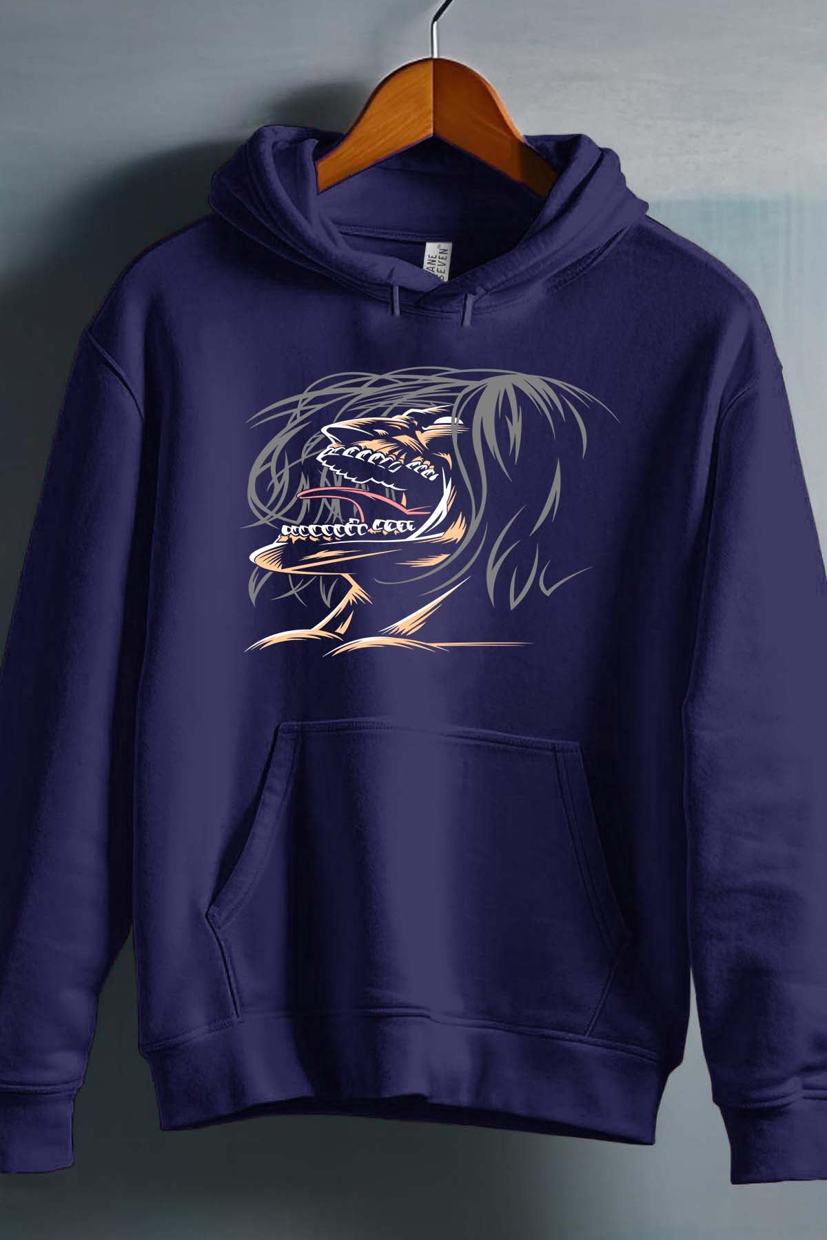 COULEUR:Marine|Sweat Capuche Garçon | Attaques des Titans 6 Marine