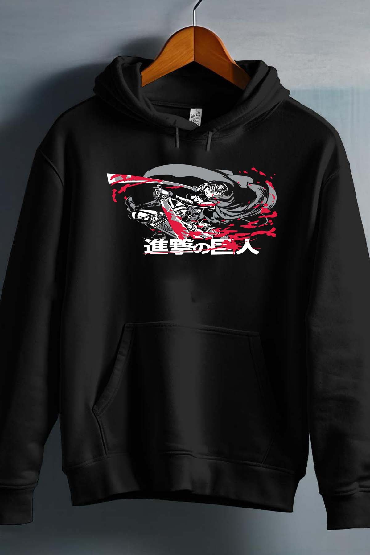 COULEUR:Noir|Sweat Capuche Homme | Attaques des Titans 7 Noir
