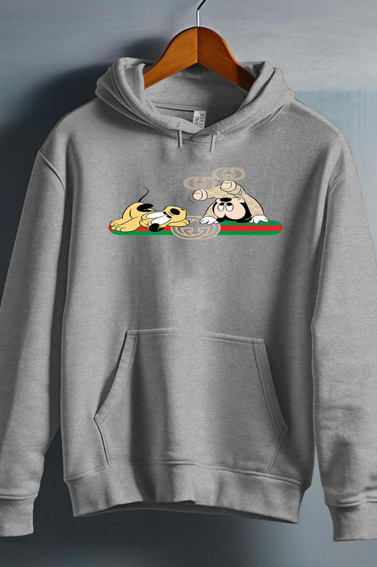 COULEUR:Gris|Sweat Capuche Fille | BB Mickey Plutit Gucci Gris