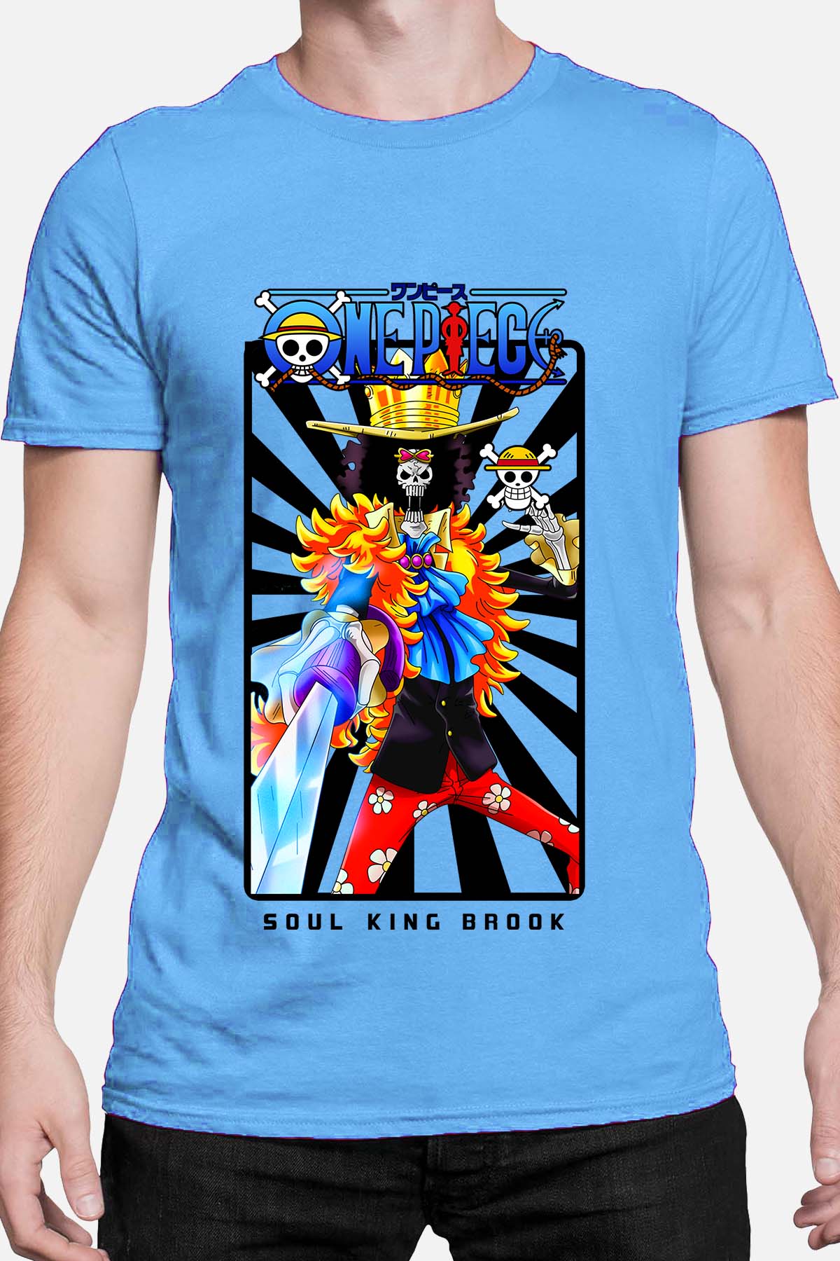 COULEUR:Bleu Ciel|T-shirt Homme | Card BROOK 01 Bleu Ciel