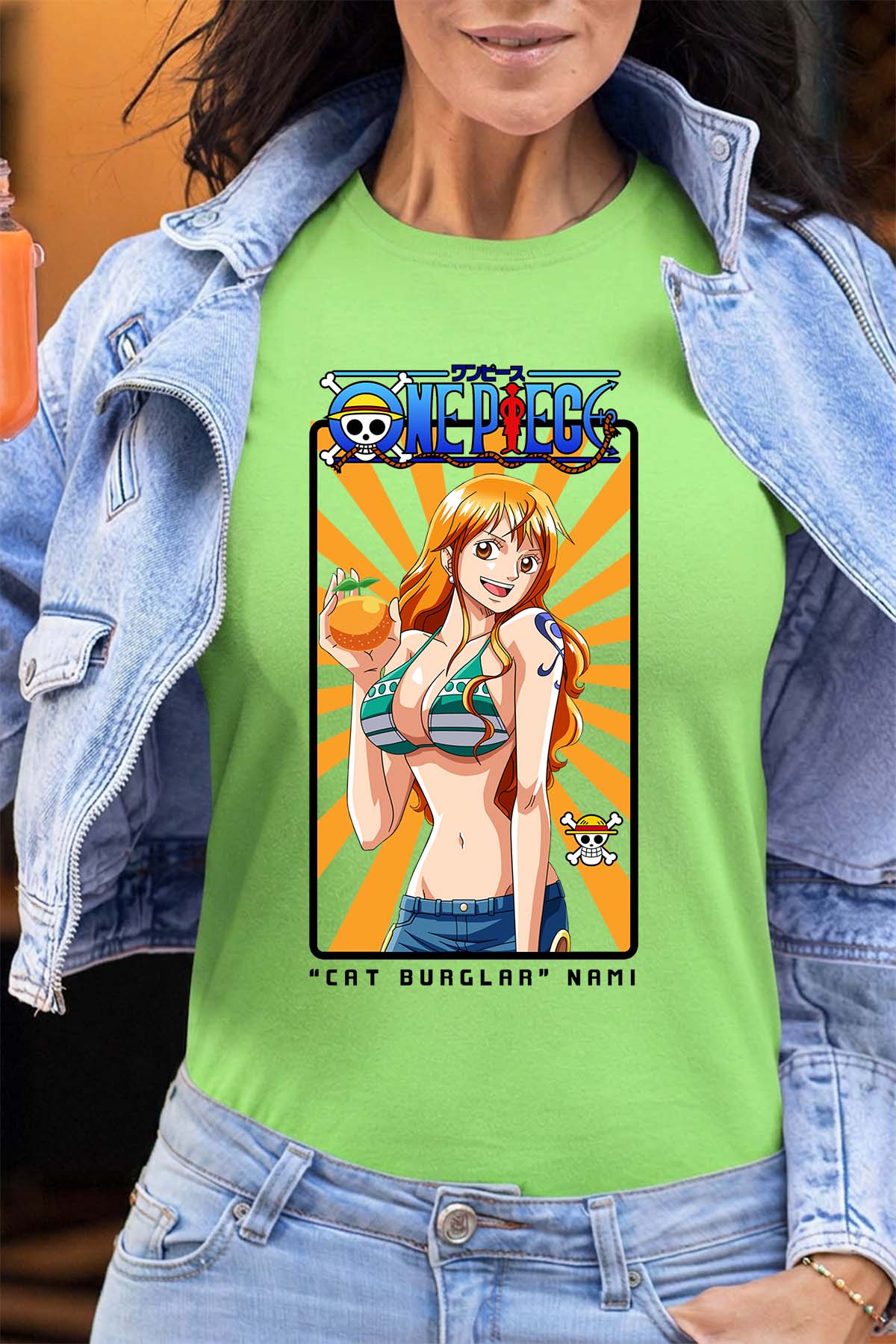 COULEUR:Vert Clair|T-shirt Femme | Card NAMI 01 Vert Clair