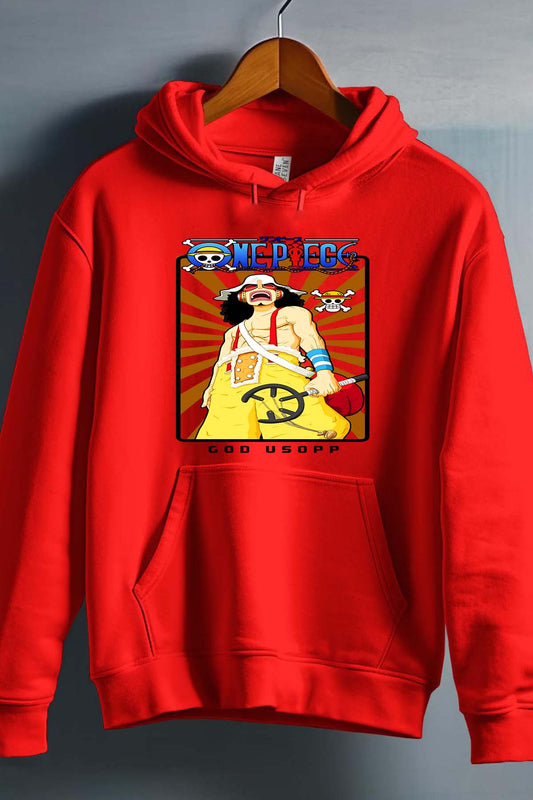 COULEUR:Rouge|Sweat Capuche Homme | Card USOPP 01 Rouge