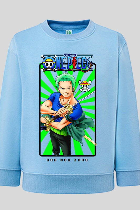COULEUR:Bleu Ciel|Sweat Col Rond Garçon | Card ZORRO 01 Bleu Ciel