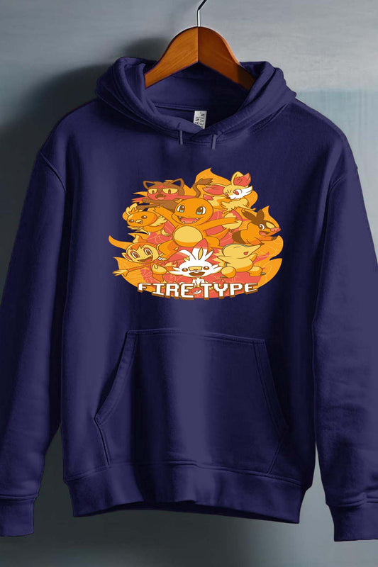 COULEUR:Marine|Sweat Capuche Garçon | Charmander Team Marine