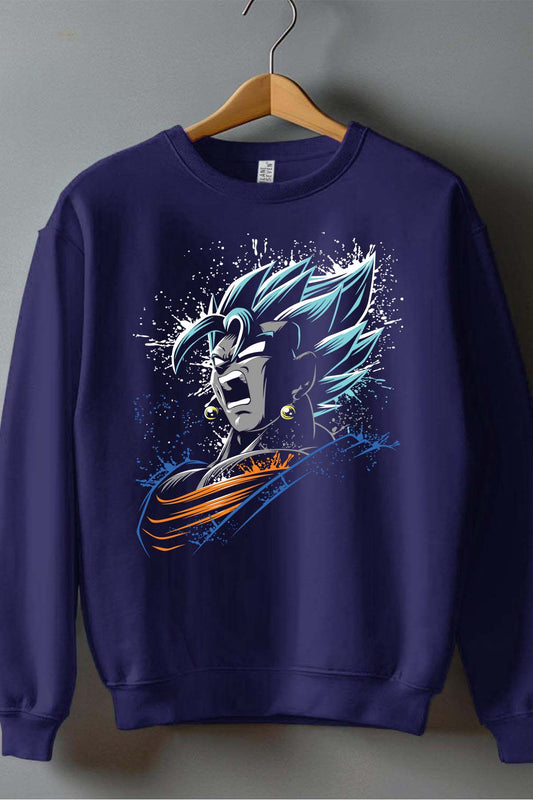 COULEUR:Marine|Sweat Col Rond Garçon | DBZ 41 Marine