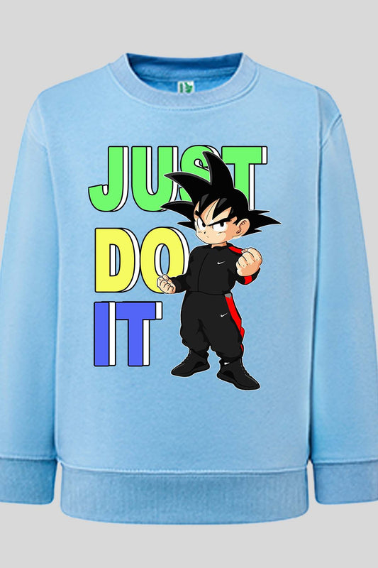 COULEUR:Bleu Ciel|Sweat Col Rond Homme | DBZ JDI color Bleu Ciel