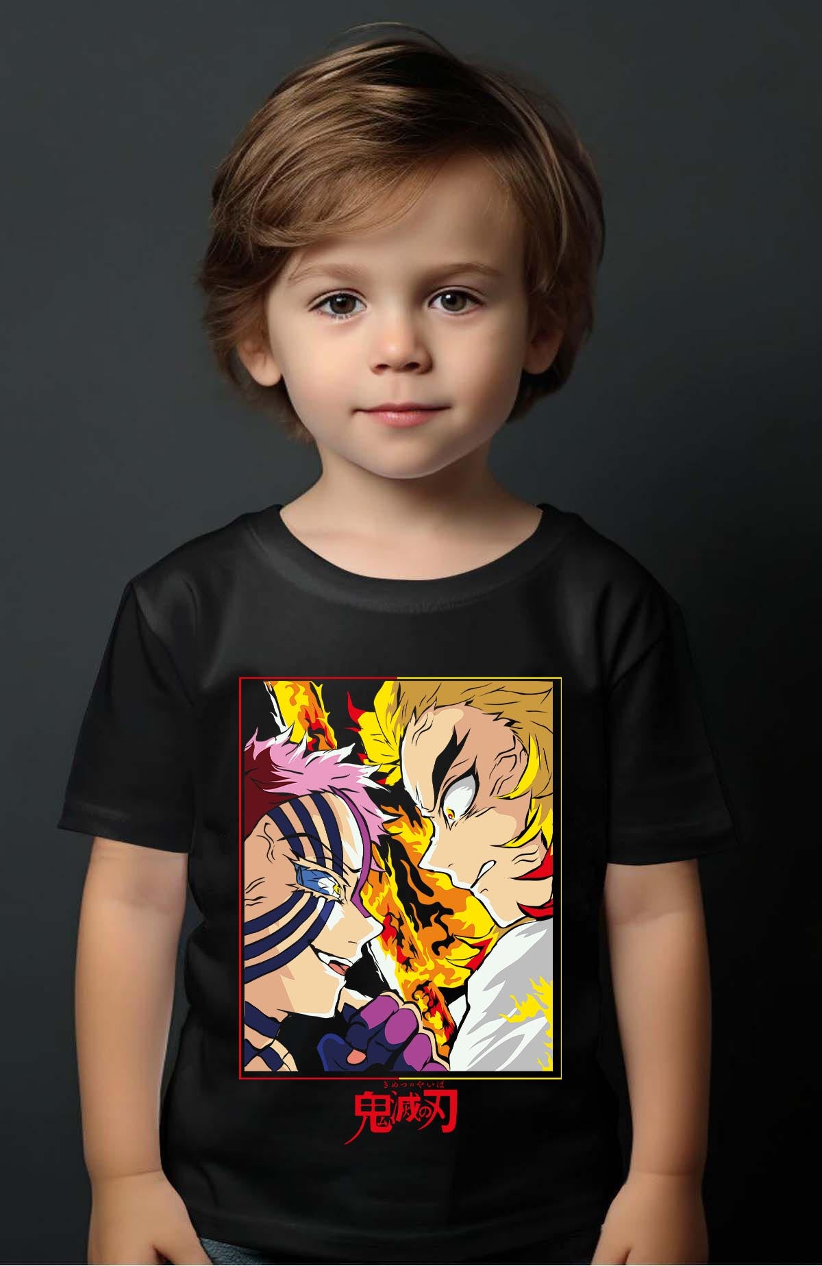 COULEUR:Noir|T-shirt Garçon | DEMONS SLAYER 17 Noir