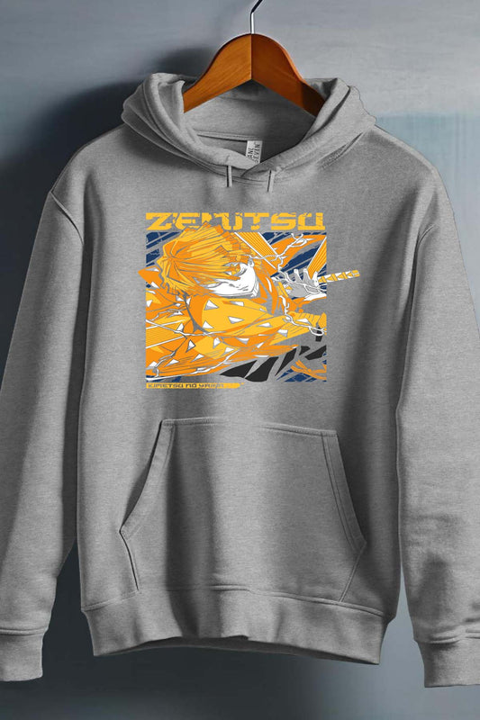 COULEUR:Gris|Sweat Capuche Homme | DEMONS SLAYER 1 Gris