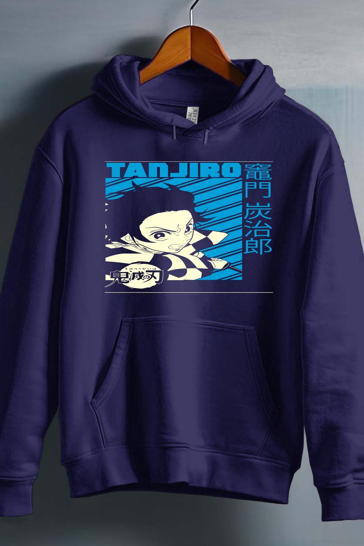 COULEUR:Marine|Sweat Capuche Garçon | DEMONS SLAYER 34 Marine