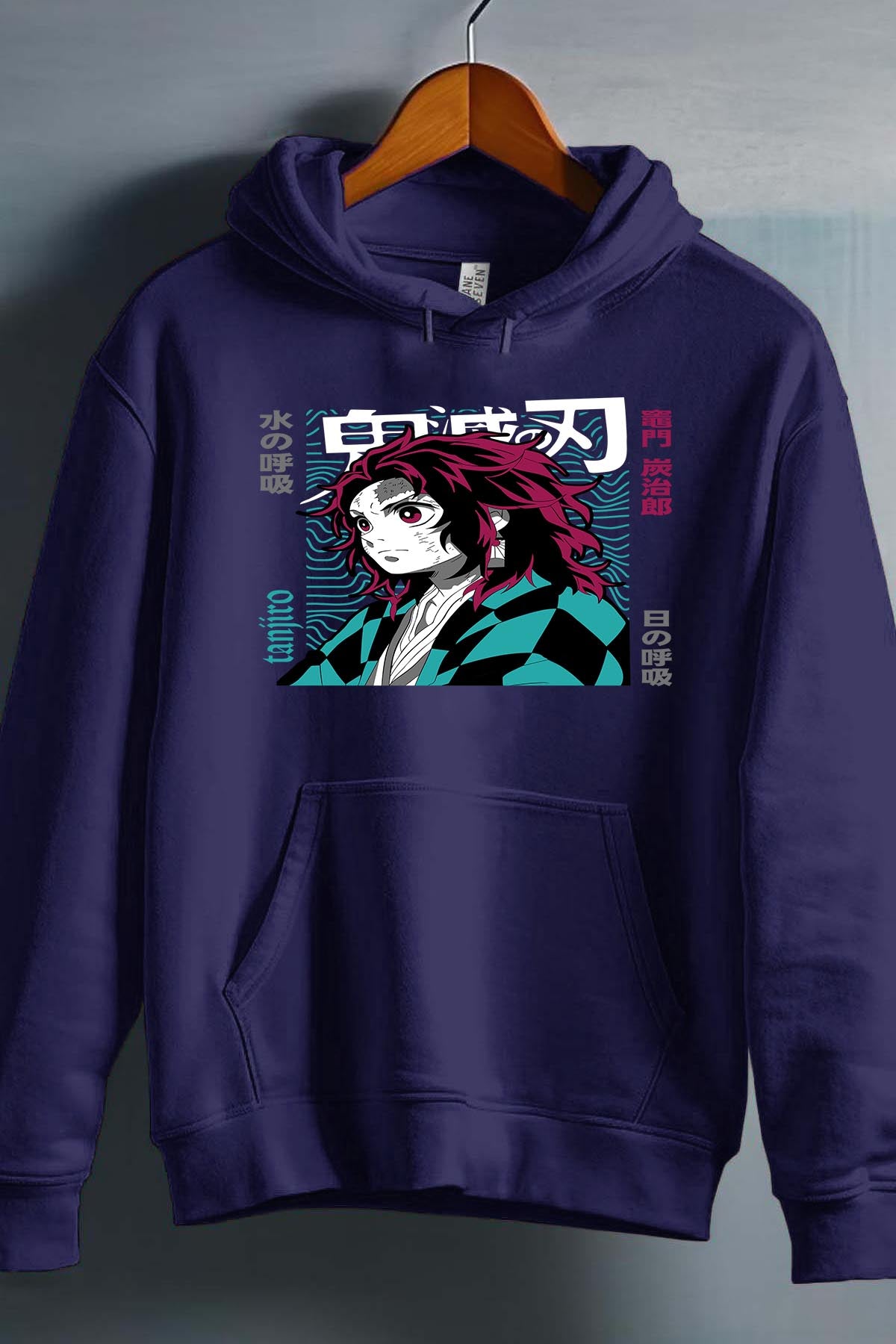COULEUR:Marine|Sweat Capuche Garçon | DEMONS SLAYER 37 Marine
