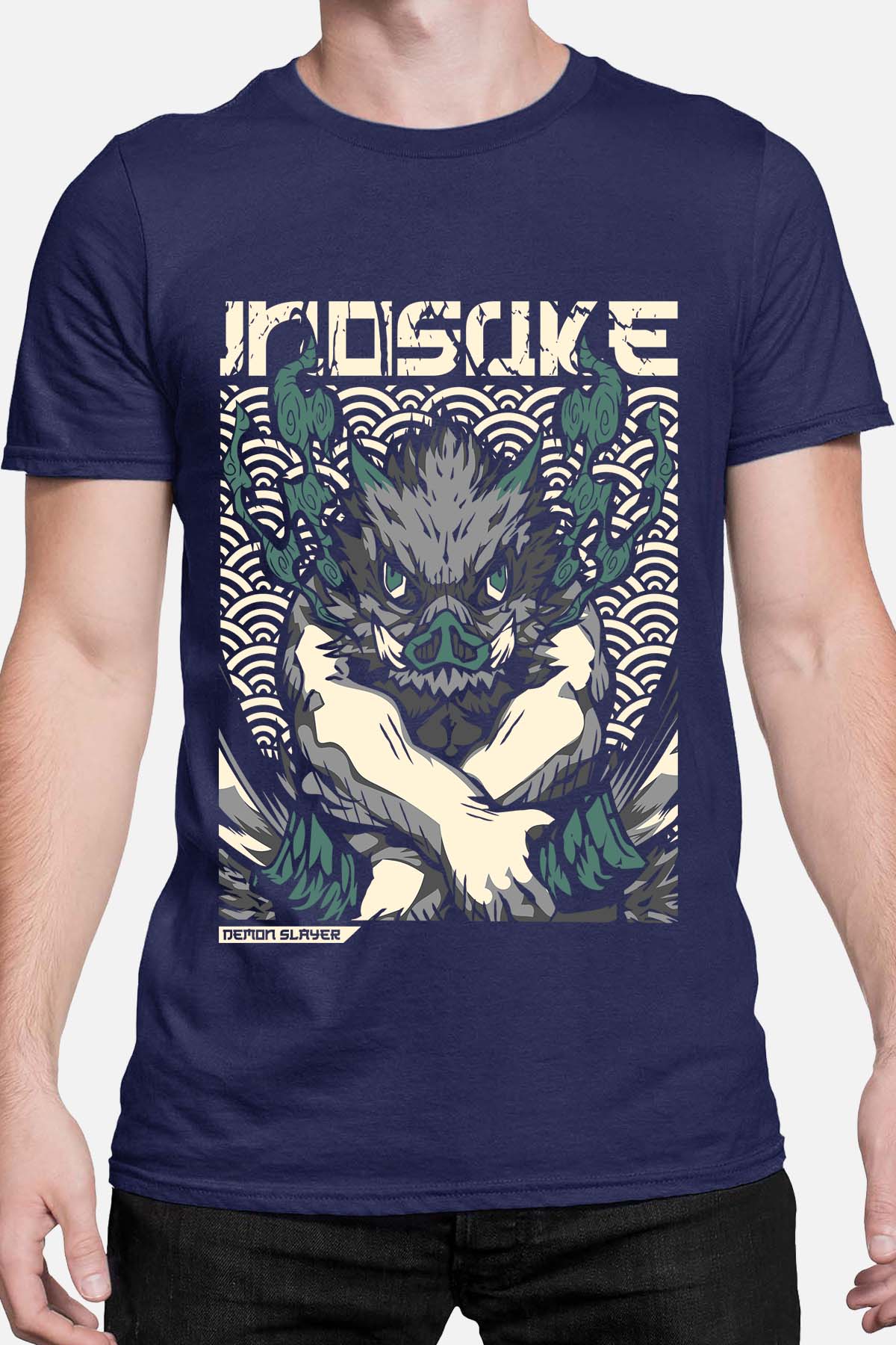 COULEUR:Marine|T-shirt Homme | DEMONS SLAYER 3 Marine