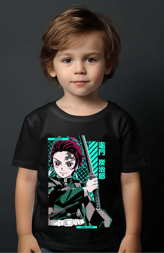 COULEUR:Noir|T-shirt Garçon | DEMONS SLAYER 43 Noir