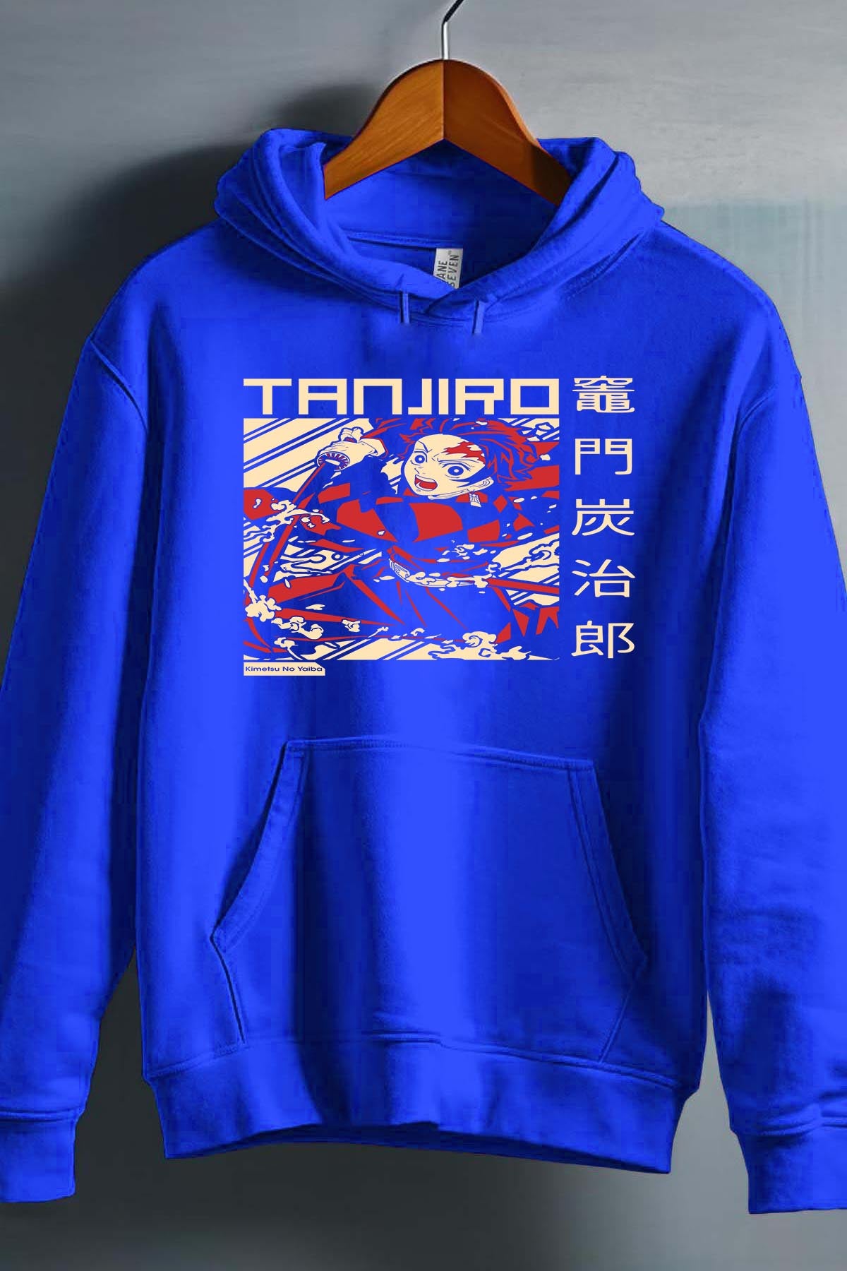 COULEUR:Bleu Roi|Sweat Capuche Garçon | DEMONS SLAYER 4 Bleu Roi