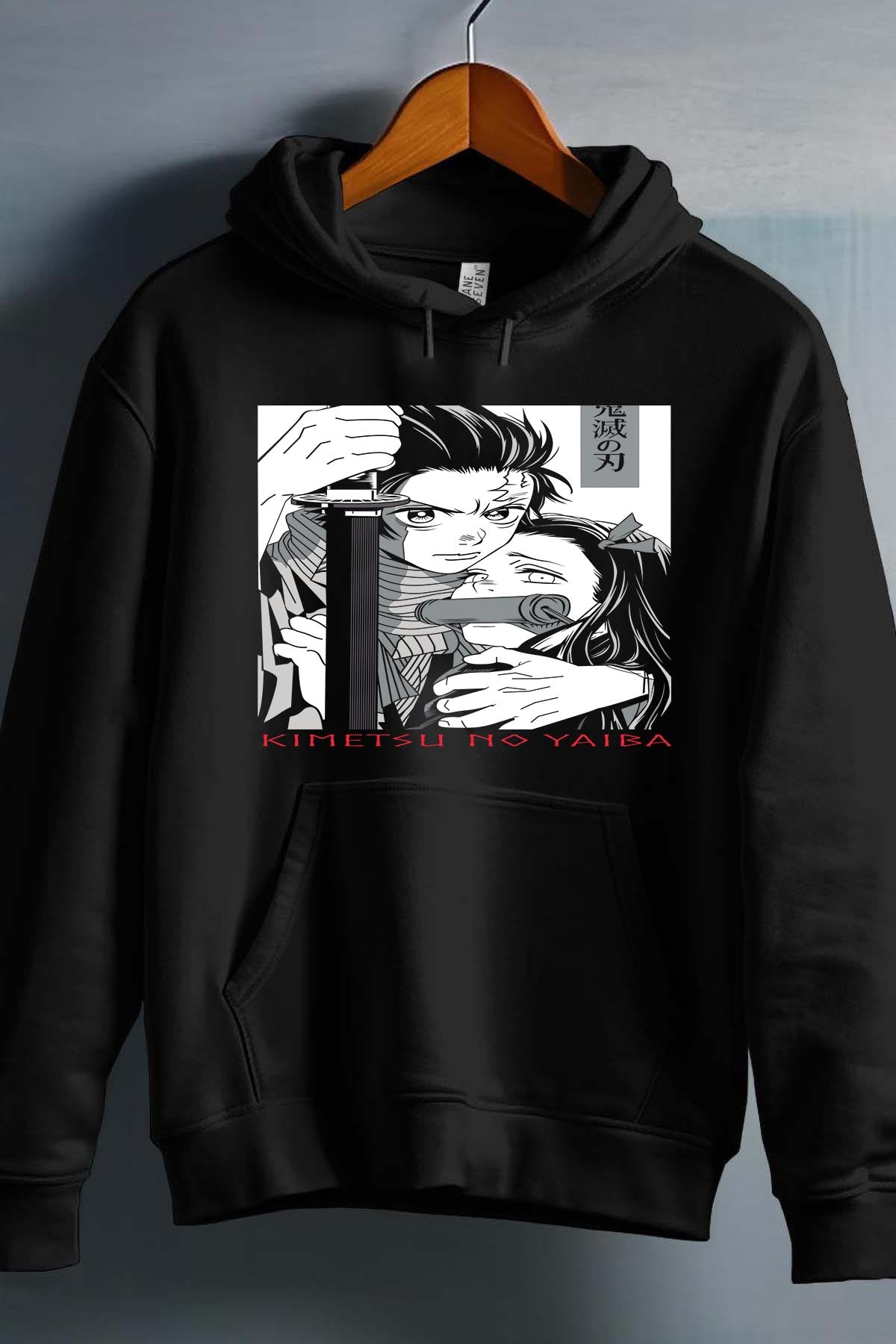 COULEUR:Noir|Sweat Capuche Garçon | DEMONS SLAYER 50 Noir