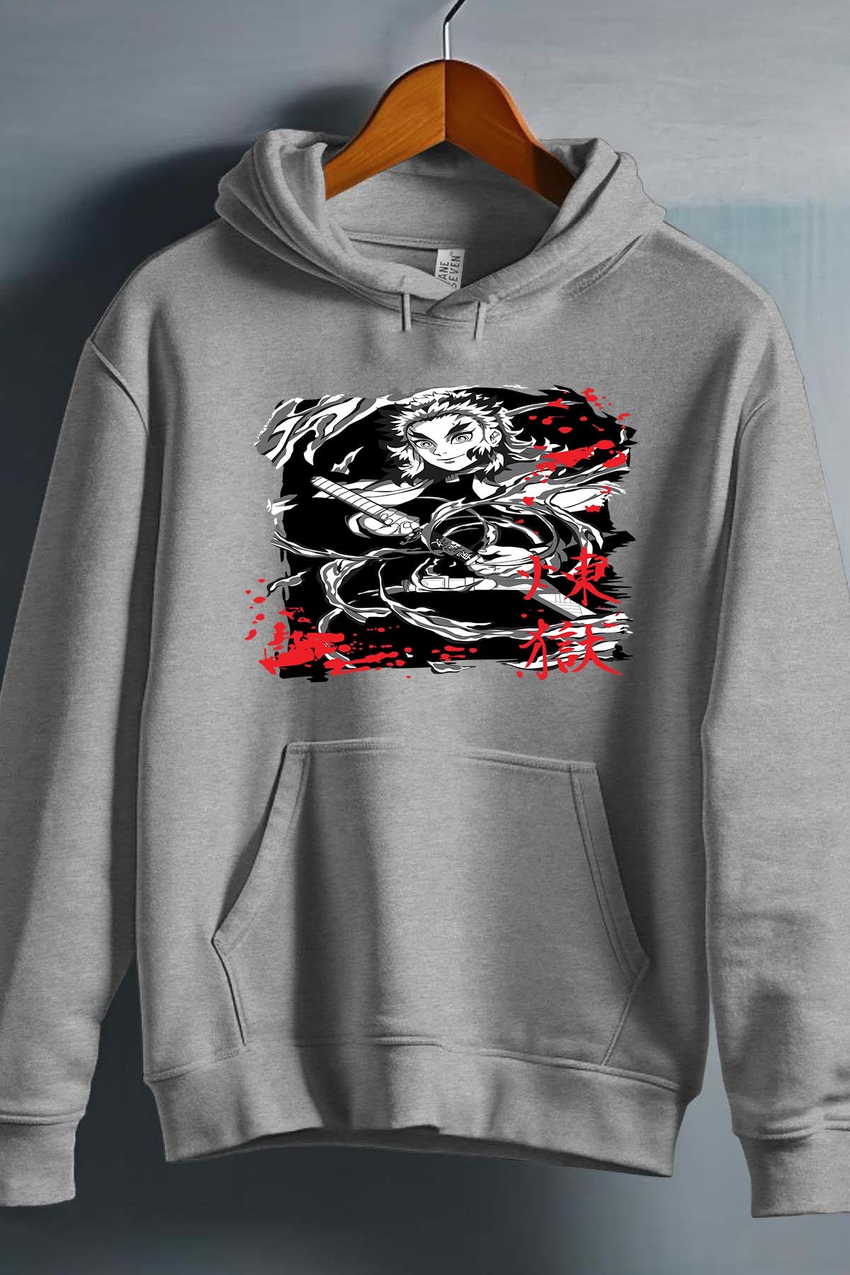 COULEUR:Gris|Sweat Capuche Garçon | DEMONS SLAYER 54 Gris