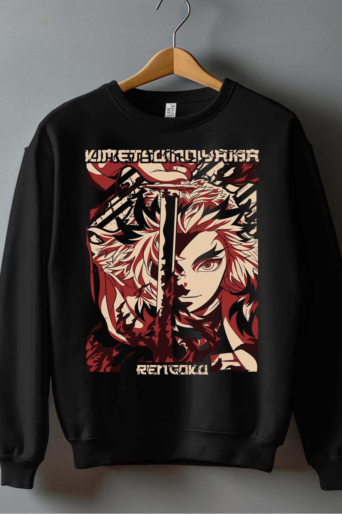 COULEUR:Noir|Sweat Col Rond Garçon | DEMONS SLAYER 5 Noir