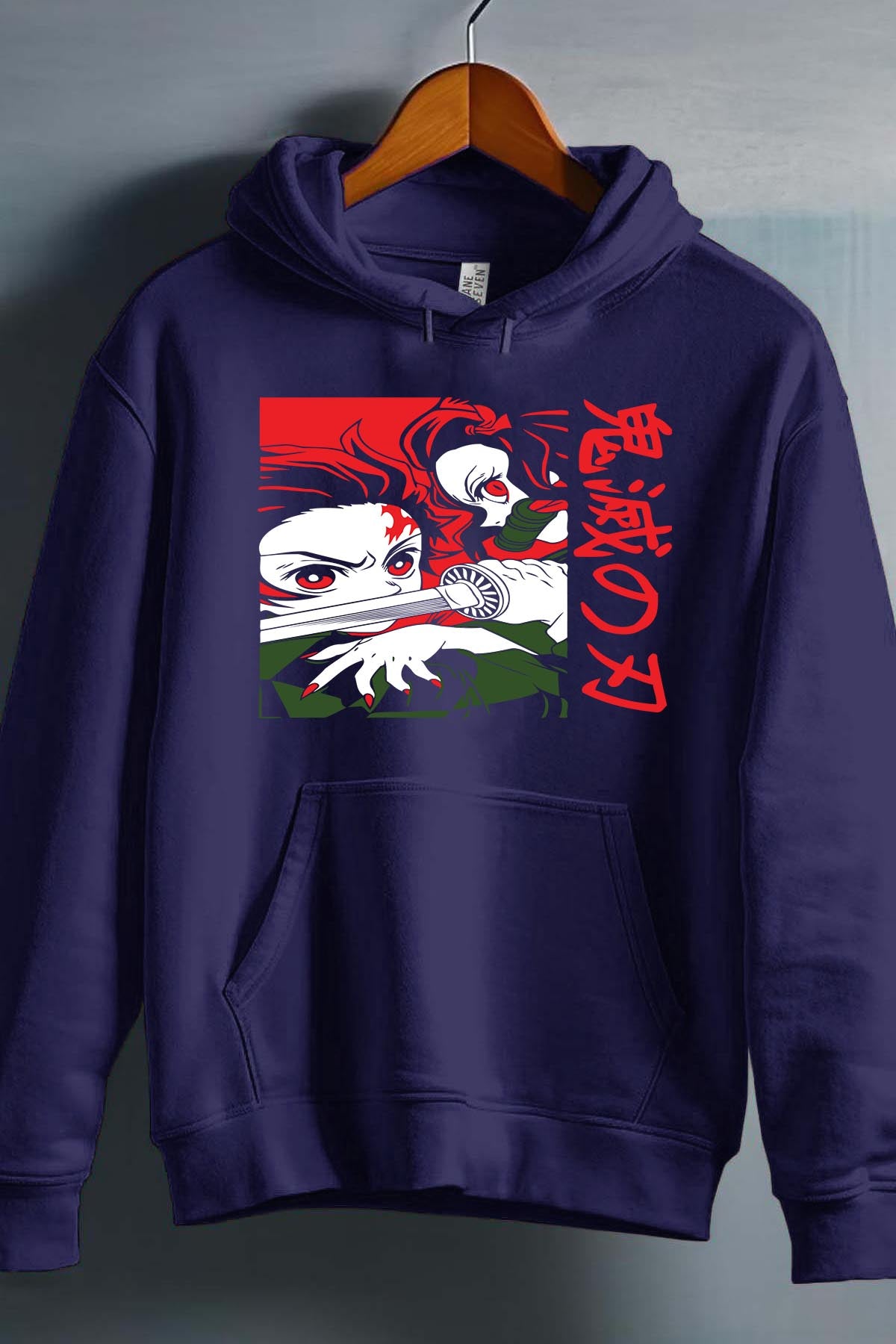 COULEUR:Marine|Sweat Capuche Garçon | DEMONS SLAYER 6 Marine