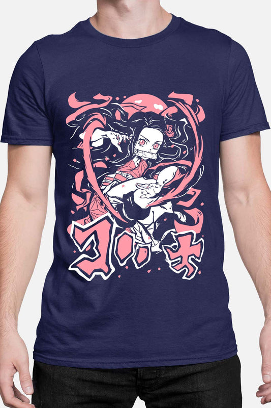 COULEUR:Marine|T-shirt Homme | DEMONS SLAYER 9 Marine