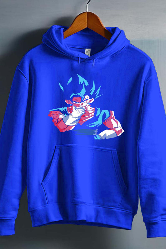 COULEUR:Bleu Roi|Sweat Capuche Homme | Dragon BZ 18 Bleu Roi