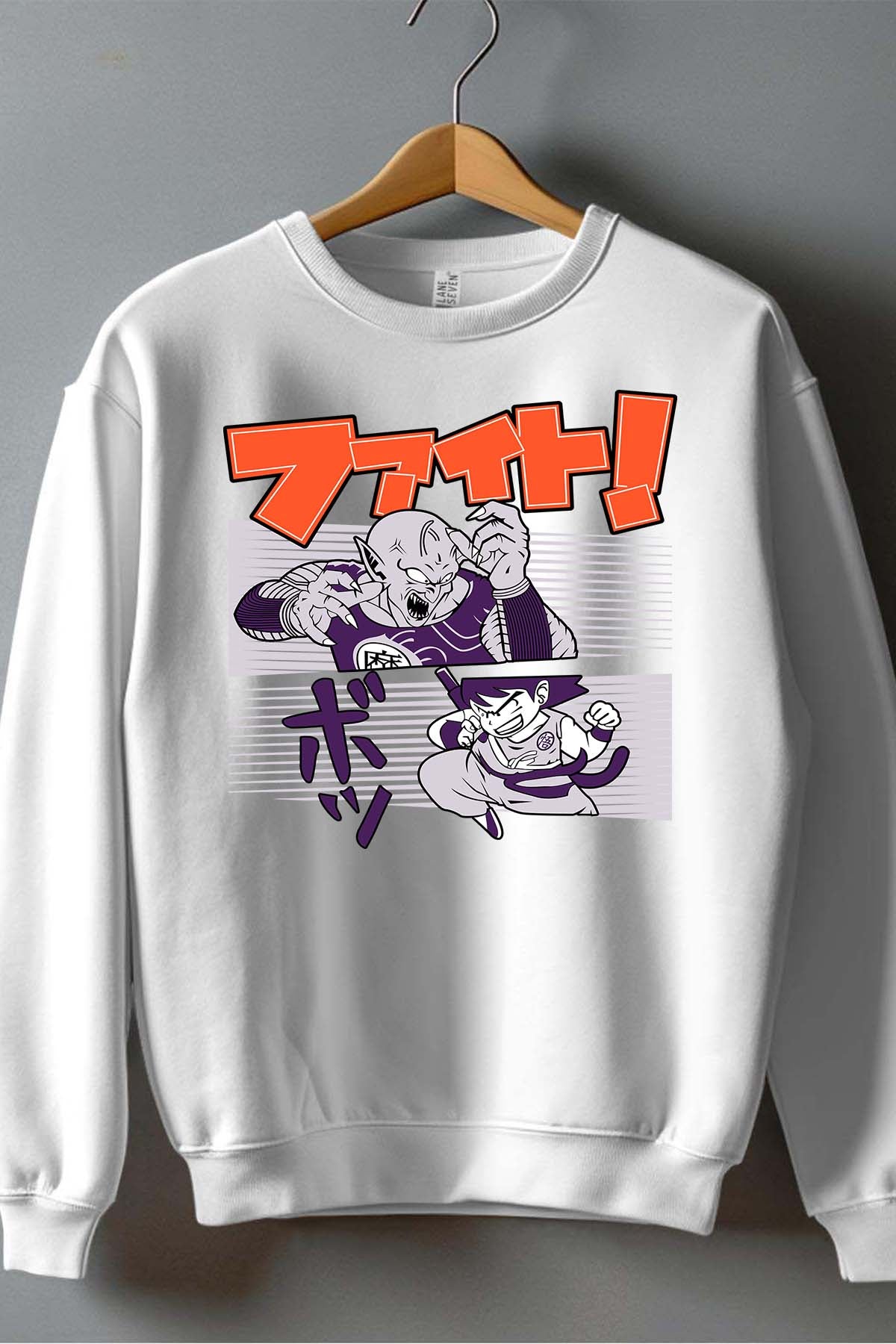COULEUR:Blanc|Sweat Col Rond Homme | Dragon BZ 9 Blanc