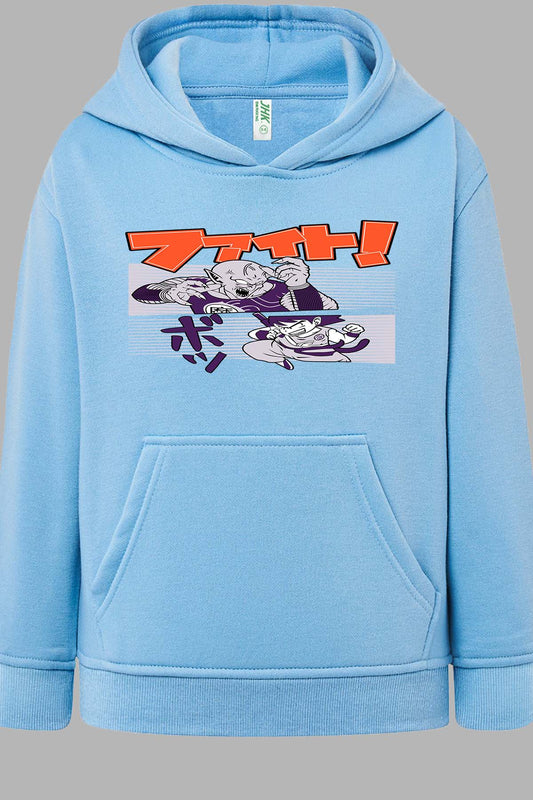 COULEUR:Bleu Ciel|Sweat Capuche Garçon | Dragon BZ 9 Bleu Ciel