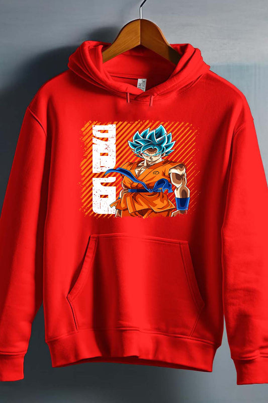 COULEUR:Rouge|Sweat Capuche Garçon | Goku Blue Power Rouge