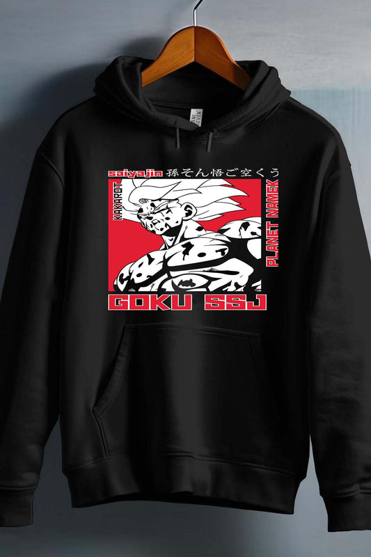COULEUR:Noir|Sweat Capuche Garçon | Goku SSJ Noir