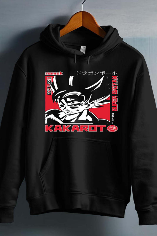 COULEUR:Noir|Sweat Capuche Garçon | Kakarot Super Noir