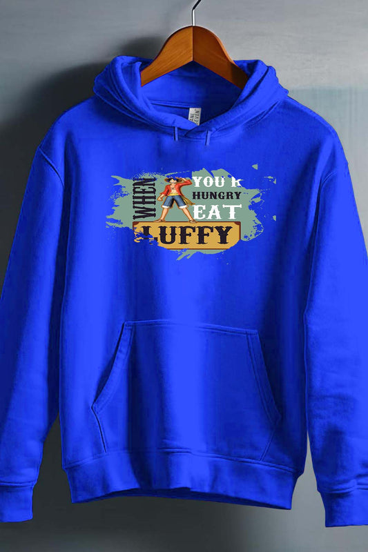 COULEUR:Bleu Roi|Sweat Capuche Homme | Luffy's Menu Bleu Roi