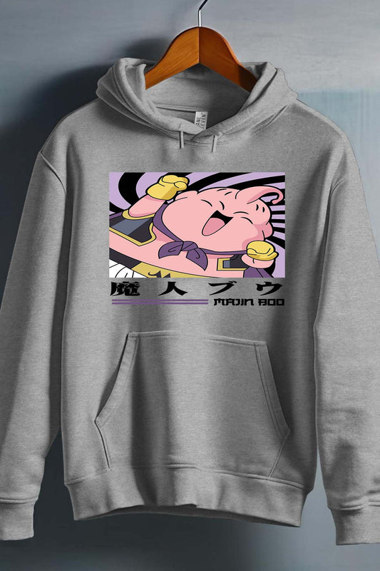 COULEUR:Gris|Sweat Capuche Garçon | MAJIN BOO CHIBI 01 Gris