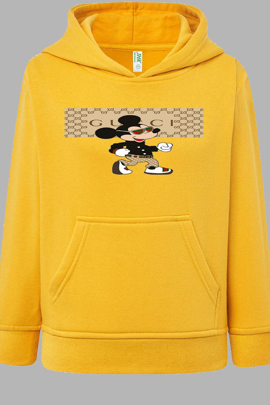 COULEUR:Jaune|Sweat Capuche Fille | Mickey Stars gucci Jaune