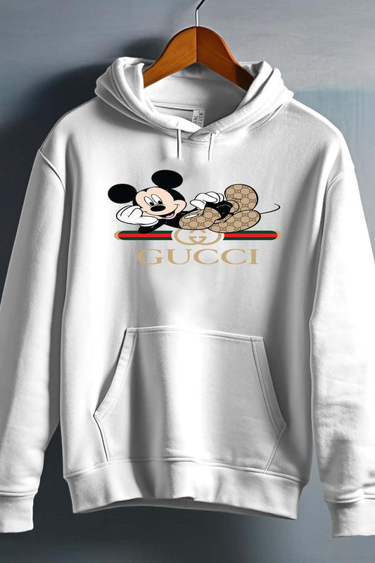 COULEUR:Blanc|Sweat Capuche Garçon | Mickey gucci Allongé Blanc